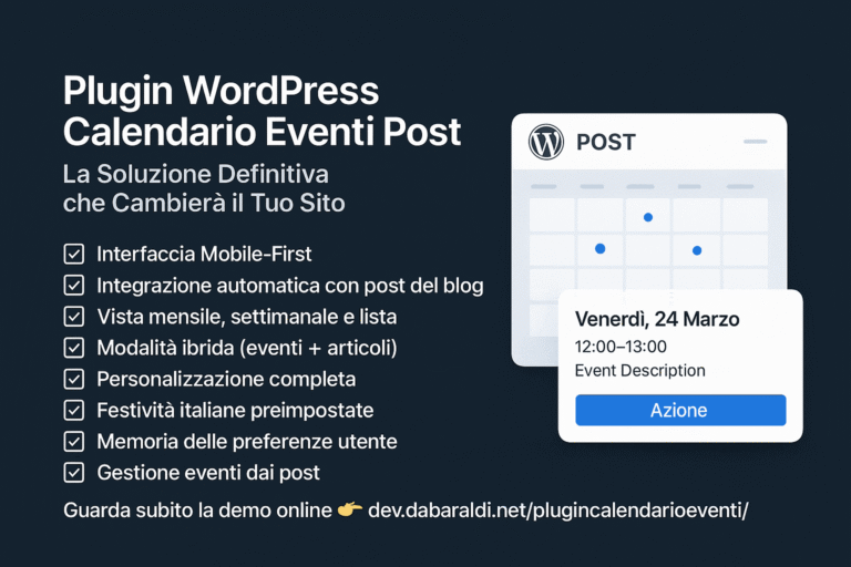 Calendario Eventi per WordPress