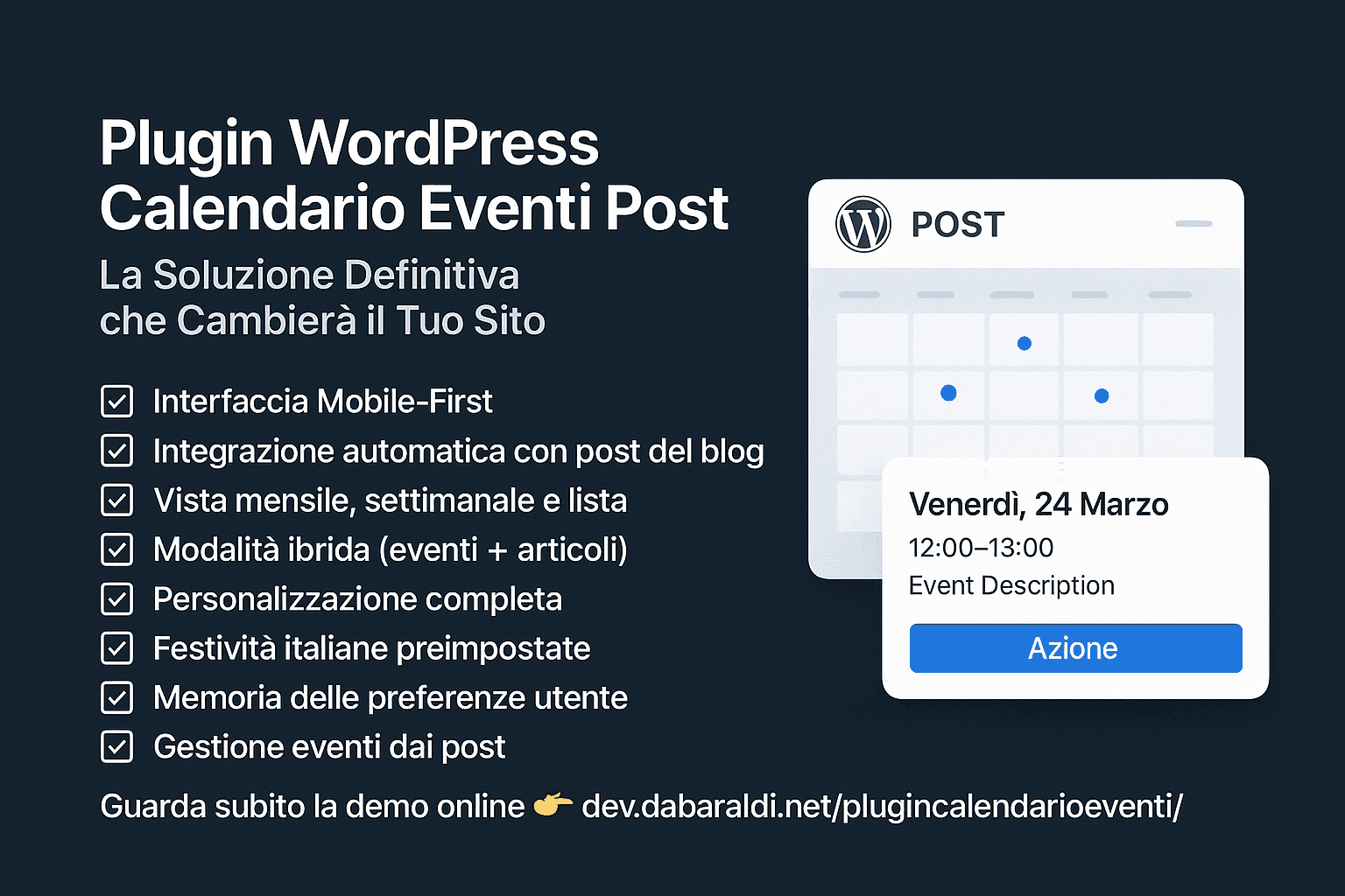 Calendario Eventi per WordPress